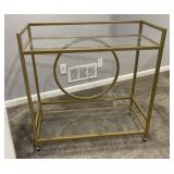 Retro Glass & Metal Server