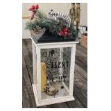 Silent Night Christmas Candle Box