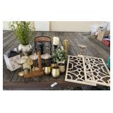 Large Lot of Home Decor and Barware