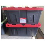 2 - 27 Gallon Totes with Lids