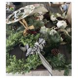 Christmas Wreaths and Pillow