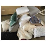 Large Lot of Blankets and Pillows