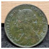 1868 Great Britain Half Penny