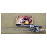 Fishing Reels, Rods, Line inc/ Shapleighs Reel