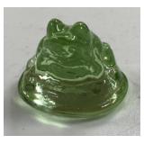 Green Vaseline Uranium Glass Paperweight