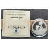 8.5 Grams 999 Silver Round Apollo 11,