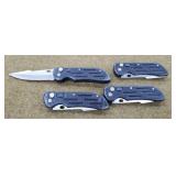 4 Auto Open Knives w/ 3" Blades