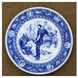 1903 10" Flow Blue "ivanhoe" Plate