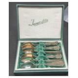 Set Of 6 Silver 4" Filigree Spoons By