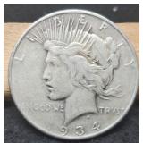 1934-D Peace Dollar VF