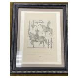 Framed French Knight Print