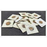 16 Older Wheat Cents:
