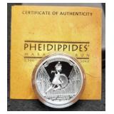 1 Troy Oz. Silver Proof Pheidippides