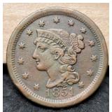 1851 Large Cent