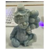 Mosser Glass Clown Blue UV-Active "Hoagy"