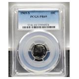1969-S Slab Proof Dime PCGS PR69