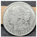1921-D Morgan Dollar XF