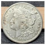 1921-S Morgan Dollar VF