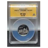 2000-S Slab Silver Proof Quarter