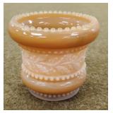 St. Clair Caramel Slag Tooth Pick Holder