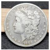 1884 Morgan Dollar VF