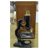 Early Microscope and Case
