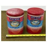 2 - Wish Bone Coffee Cans