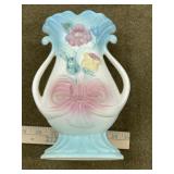 Hull 8 1/2" Bow Knot Double Handle Vase