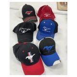 6 - New/Like New Mustang Hats