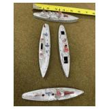 4 - Tootsie Toys Metal Ships