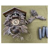West German Cuckoo Clock and Weights