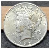 1922 Peace Dollar AU