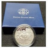2007 Silver Proof Dollar Comm. "Jamestown" w/