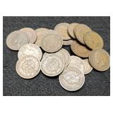 21 Indian Head Cents