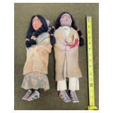 2 - Skookum Indian Dolls