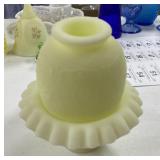 6" Fenton Uranium Custard Glass