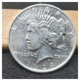 1924 Peace Dollar BU