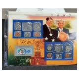 1987 Double Mint Set w/ Display