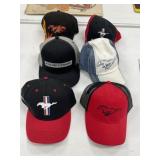 6 - New/Like New Mustang Hats