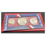 1976 3 Silver Coin Bicentennial Unc. Set w/