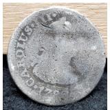1783 1/2 Real 90% Silver