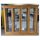 Amish Crafted Oak Curio Cabinet