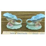 Hull Bow Knot Cornucopia Candlesticks