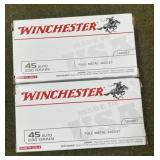 100 rnds Winchester .45 Auto Ammo