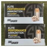 100 rnds Sig Sauer Elite 9mm Ammo