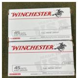 100 rnds Winchester .45 Auto Ammo