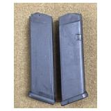2 Glock 15rnd .40 S&W Magazines