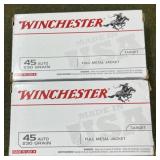 100 rnds Winchester .45 Auto Ammo