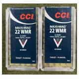 100 rnds CCI .22 Mag Ammo