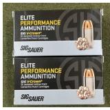 100 rnds Sig Sauer Elite 9mm Ammo